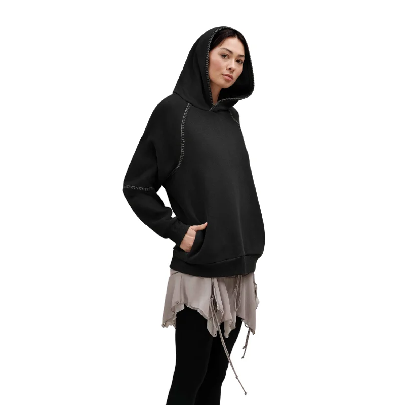 UGG® Classic Hoodie Black Hoodie with Pastel Soft Subtle