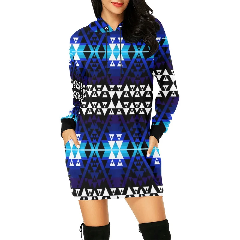 Writing on Stone Night Watch Hoodie Dress Hoodie with Hem Lace Feminine Delicate