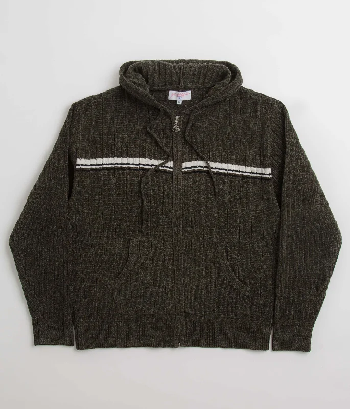 Yardsale Phantasy Chenille Hoodie - Green Hoodie with Drop Shoulder Relaxed Streetwear Yardsale Phantasy Chenille Hoodie - Green Hoodie with Drop Shoulder Relaxed Streetwear