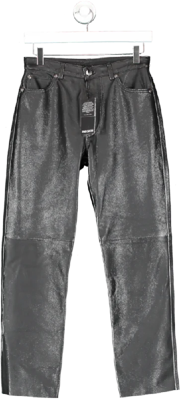 2ndskin Black Tate Pants UK 8 Comfortable Pleated Pants