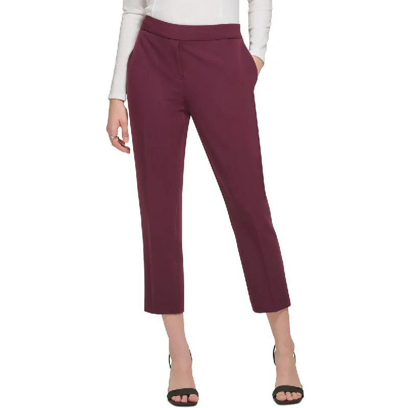 Womens Mid Rise Slim Skinny Pants Chic Black Leggings