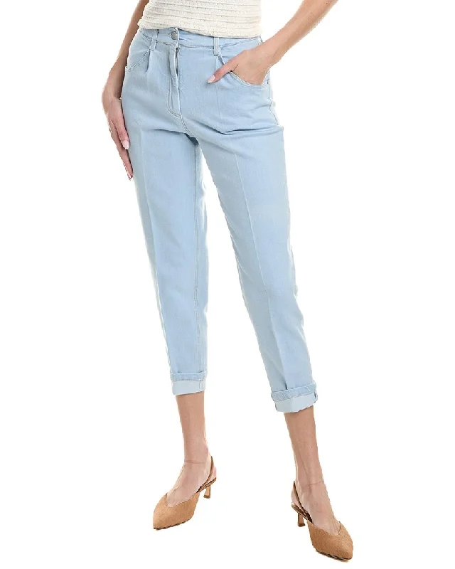 Peserico Pant Sleek Black Pants