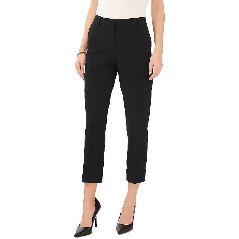 Womens Tailored Cuffed Ankle Pants Fashionable Track Pants