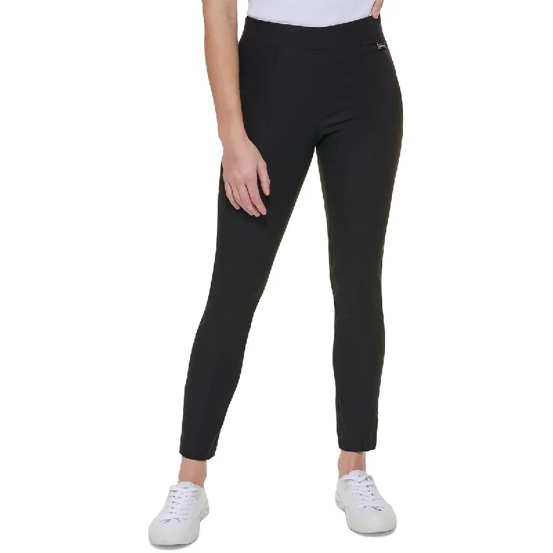 Womens Mid-Rise Pull On Ankle Pants Fashionable Work Pants