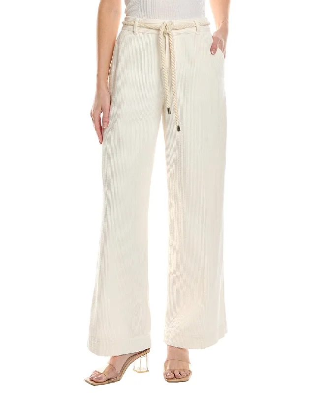 Ba&Sh Corduroy Pant Trendy Wide-Legged Trousers
