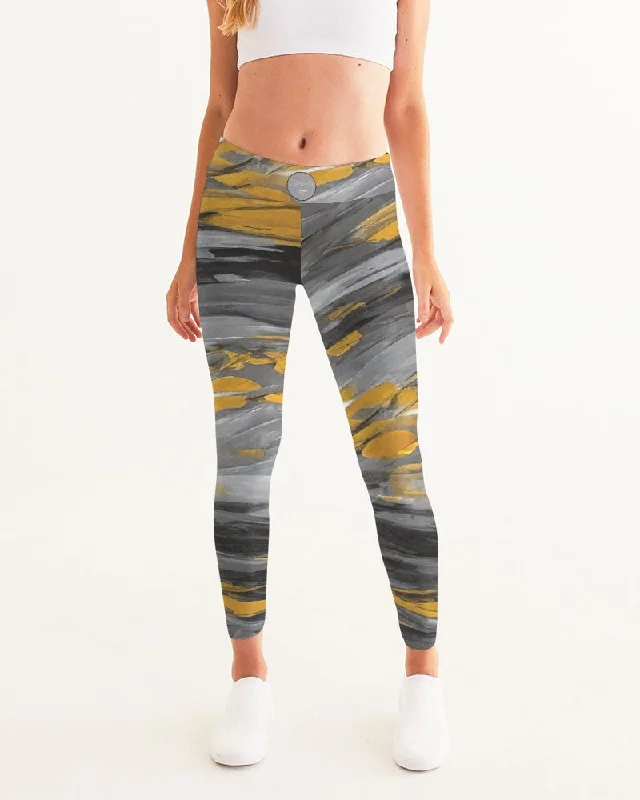 Black Sister Collection [Part 1 ] Women's All-Over Print Yoga Pants Fashionable Sporty Pants