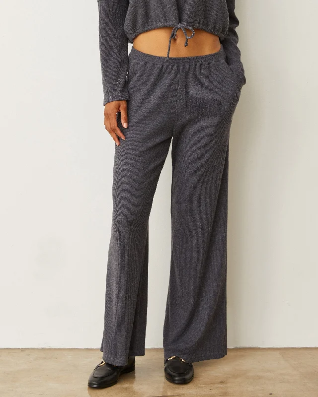 Brushed Rib Pant Comfortable Denim Leggings
