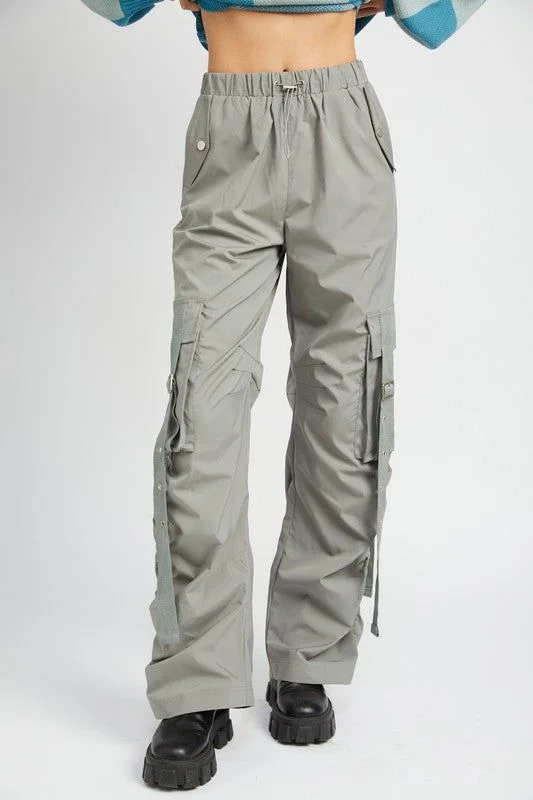Emory Park | Cargo Parachute Pants Relaxed Lounge Trousers