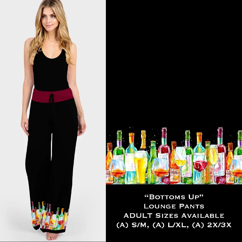 Bottoms Up Wine Lover Lounge Pants Stylish Casual Pants