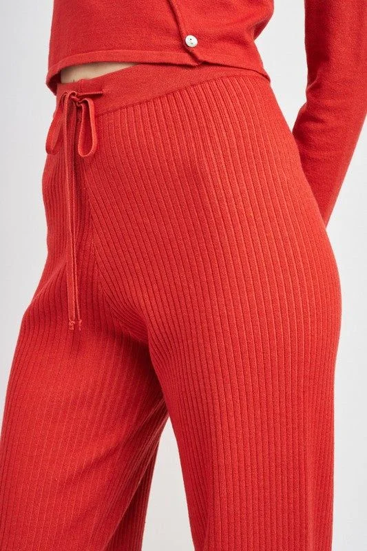 Emory Park | High Waist Baggy Loung Pants Comfy Zip-Up Pants