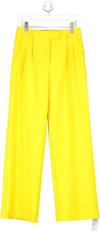 J McLaughlin Yellow Newman Pants UK 8 Trendy Palazzo Pants