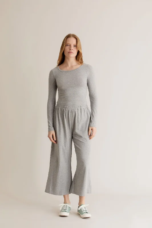 Diana Lounge Pants Grey Chic Slim Fit Pants