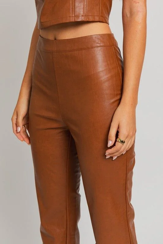 LE LIS Straight Pants Soft Stretch Leggings