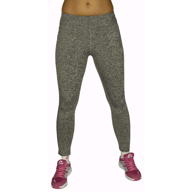 More Mile Heather Womens Running Pants - Grey Relaxed Casual Leggings