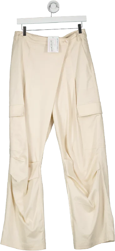 Munthe Cream Galorum Pants UK 8 Comfortable Jogger Trousers