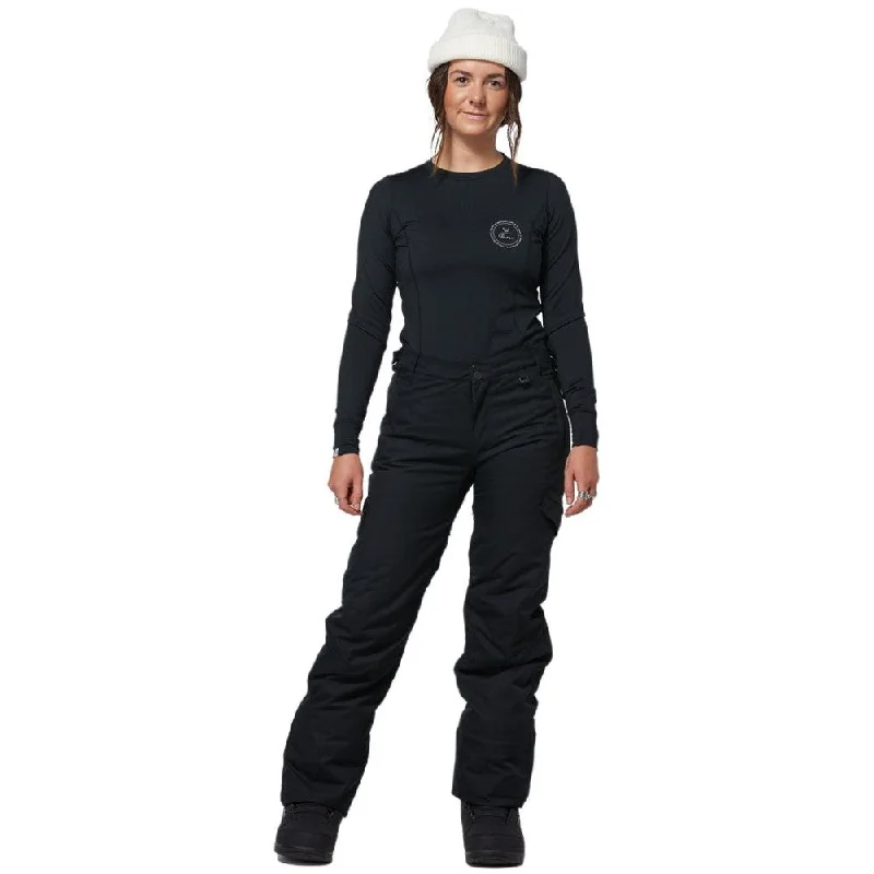 Adventure Awaits Plus Ski Pants - Womens Stylish Paperbag Waist Pants