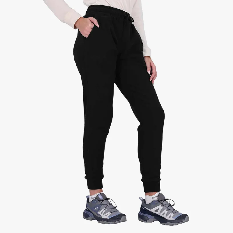 Salomon Womens Chill Polar Fleece Pants Black Chic Slim Fit Pants