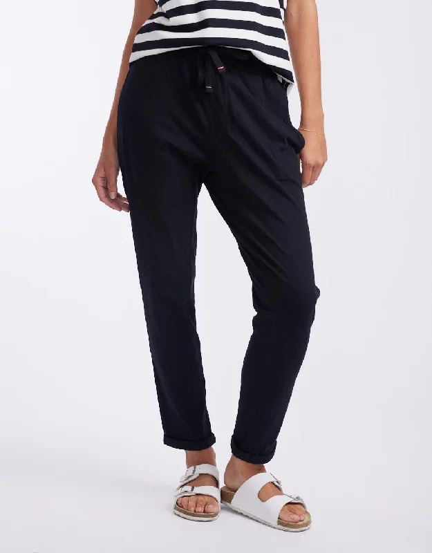 Turn Back Lightweight Lounge Pants - Black Chic Checkered Pants