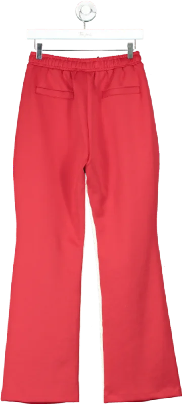 WRSTBHVR Studio Red Track Pants UK S Stylish Harem Pants