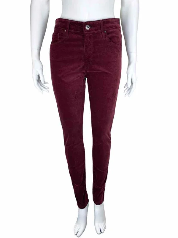 AG Adriano Goldschmied Women's Farrah Skinny Velvet Jean Deep Currant Size 29R (8) Fashionable Vintage Wash Jeans AG Adriano Goldschmied Women's Farrah Skinny Velvet Jean Deep Currant Size 29R (8) Fashionable Vintage Wash Jeans
