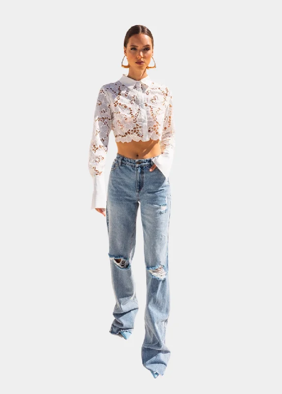 Beyond Extremist Cuffed Boyfriend Denim Jean Stylish Plus Size Denim Jeans