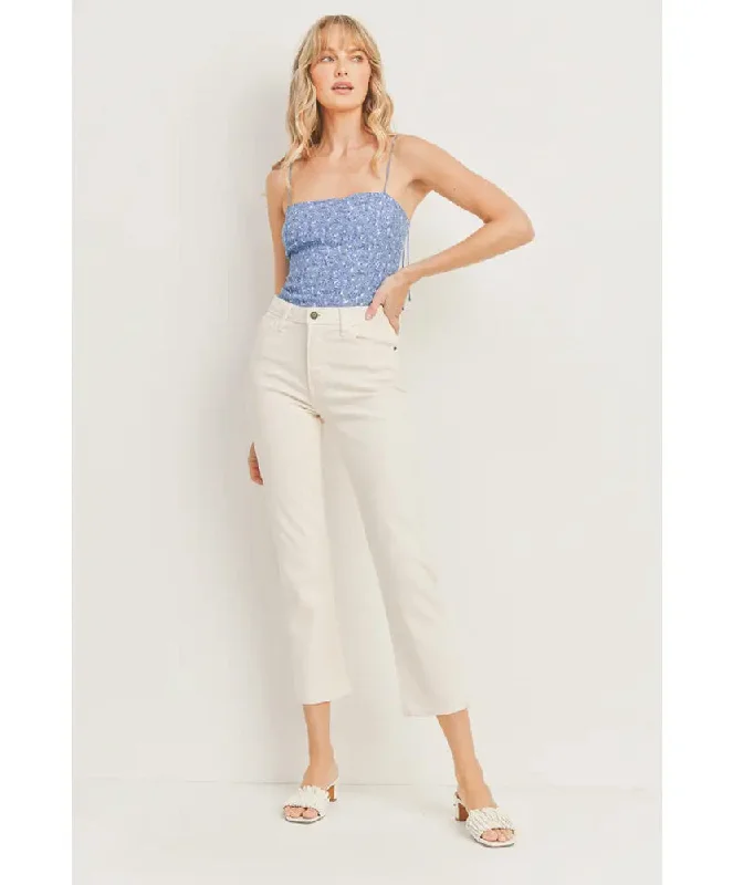 JBD - Zoey Cigarette Jean Comfortable Folded Hem Jeans