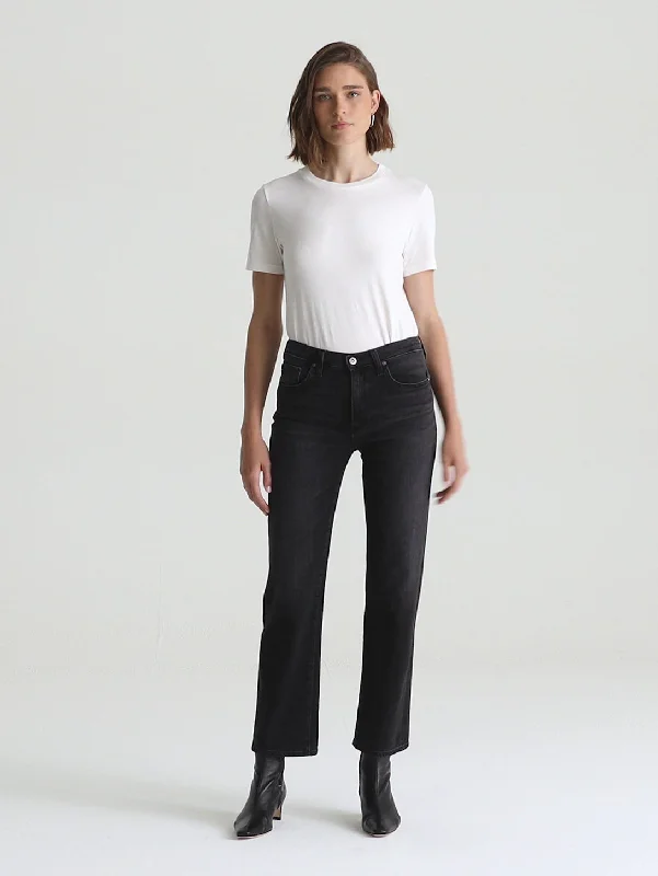 Brinley Mid Rise Straight Jean - Glasgow Elegant Wide-Leg Jeans