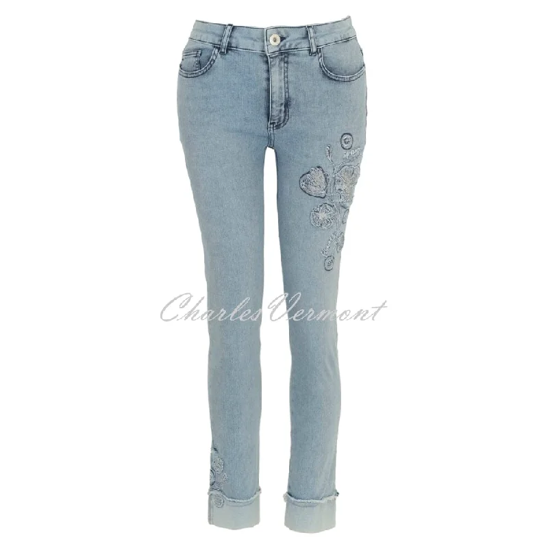 Dolcezza 'Spring Flowers' Jean With Embroidery Detail - Style 24302 Comfortable Stretch Fit Jeans Dolcezza 'Spring Flowers' Jean With Embroidery Detail - Style 24302 Comfortable Stretch Fit Jeans