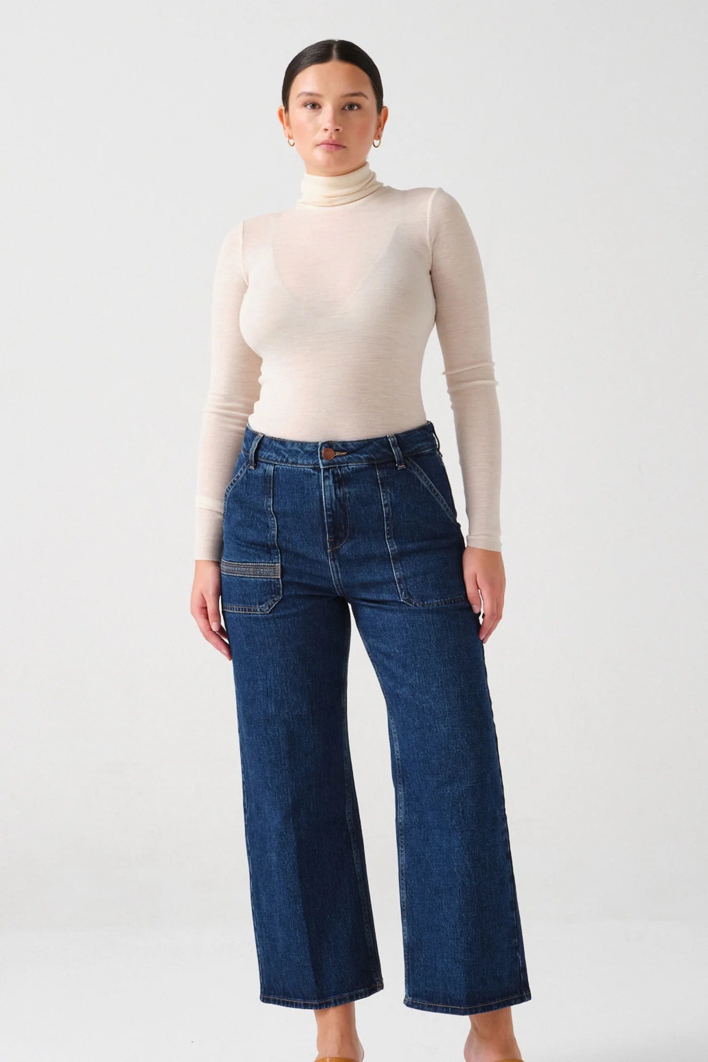 Elodie Jean Americana Trendy Layered Pocket Jeans