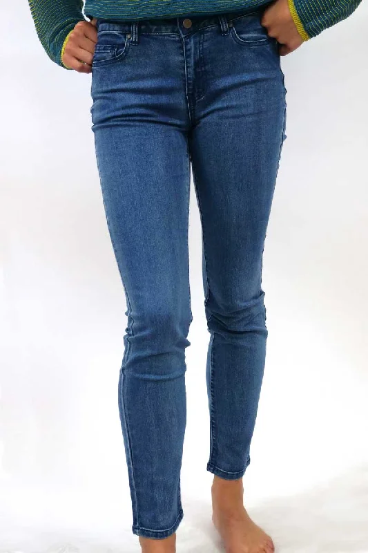Foil Jean - Lou Lou Skinny Jean - Ink Wash Fashionable Straight Cut Jeans