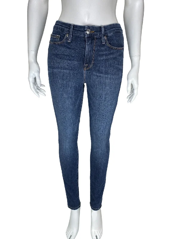 Good American, Women's Good Legs Skinny Jean, Blue 004, Size 29 (8) Comfortable Mid-Rise Jeans