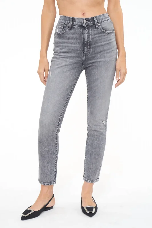 Kate High Rise Slim Straight Jean In Whittier Wash Stylish High-Waisted Denim