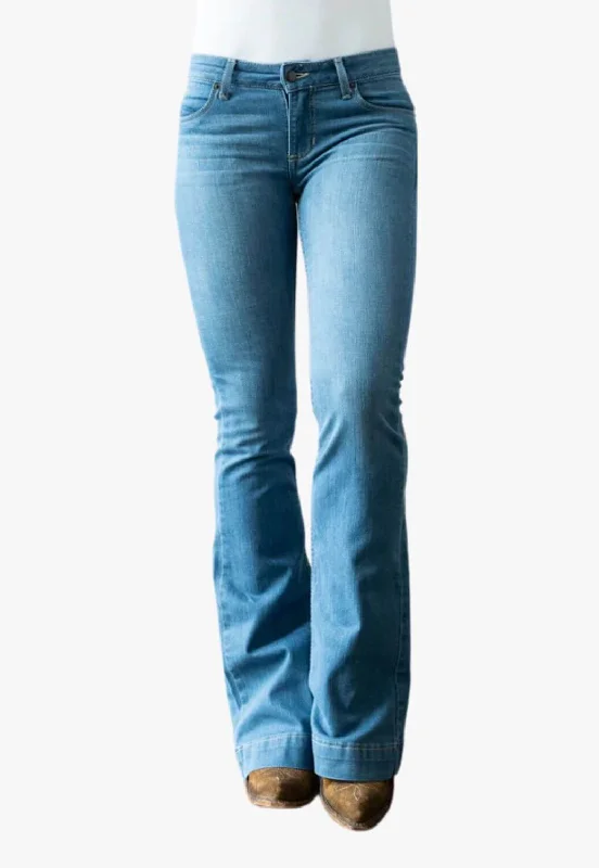 Kimes Ranch Womens Lola Soho Fade Jean Fashionable Raw Edge Jeans