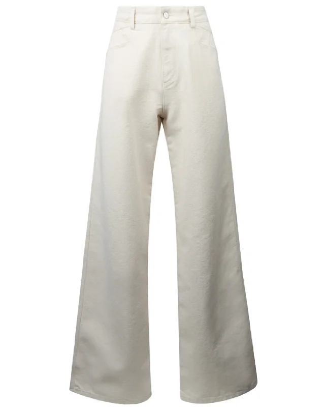 Straight Leg Jean in Metallic Beige Trendy Patchwork Denim Jeans