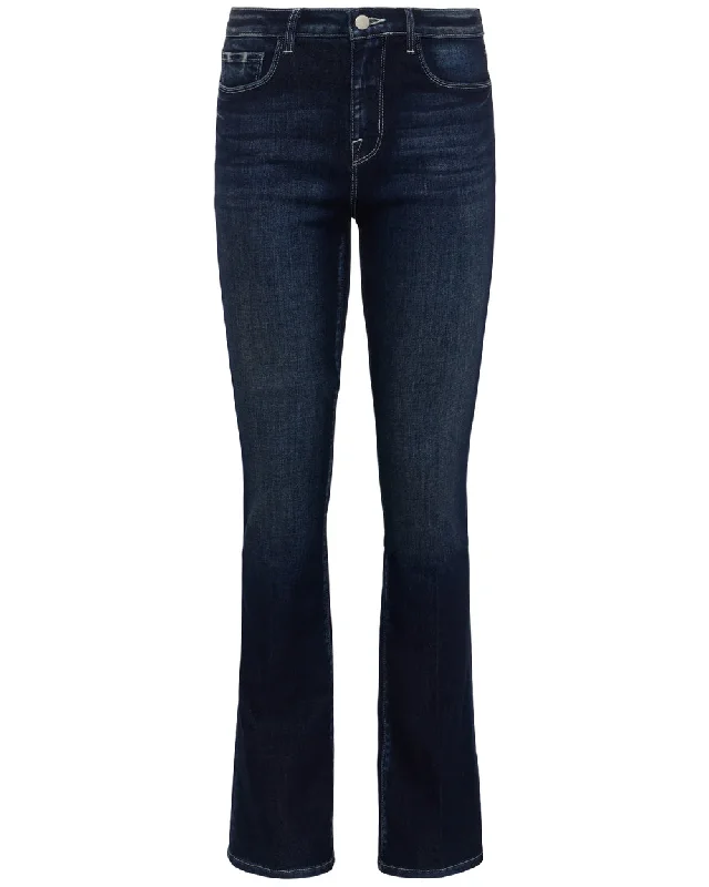 Selma High Rise Sleek Baby Bootcut Jean in Crest Fashionable Button-Front Jeans
