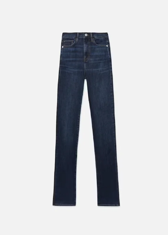 Le High Straight Long Jean Trendy Colored Denim Jeans