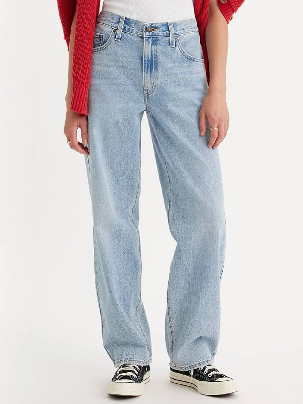 Baggy Dad Fan Flare Jean Fashionable Jeggings Style Jeans