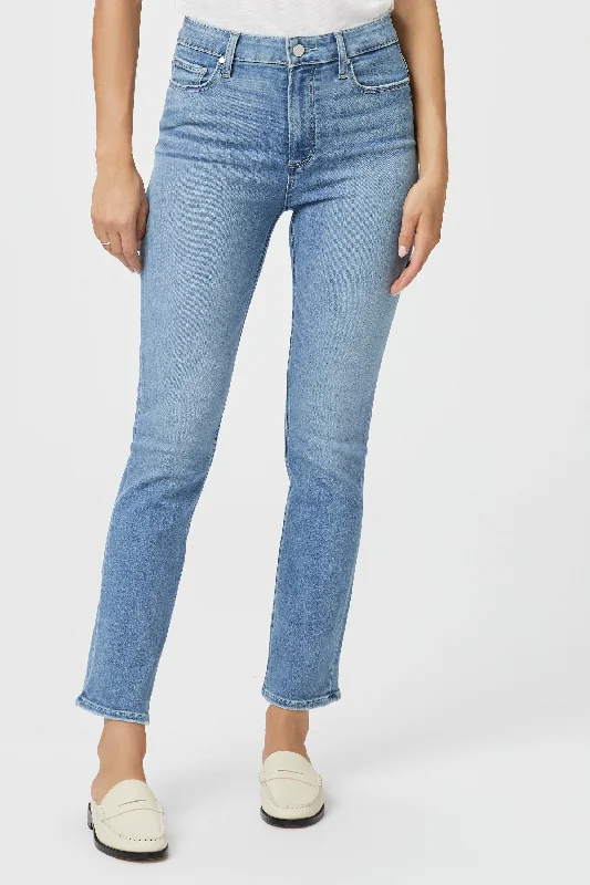 Paige Cindy Straight Leg Jean Golden Age Trendy Wide-Leg High-Waist Denim