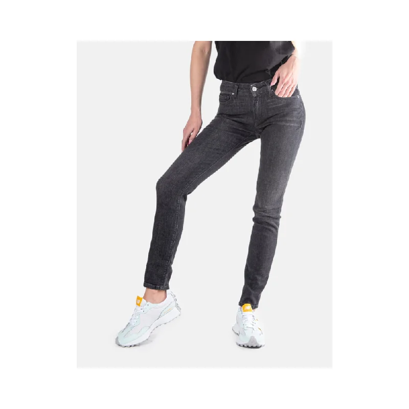 Replay Ladies Jean Charcoal Trendy Cut-Off Denim Shorts