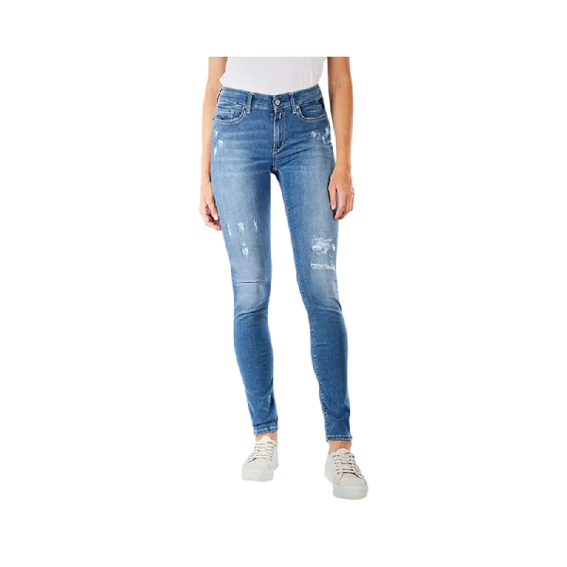 Replay Hyperflex Jean Blue Casual Skinny Fit Jeans