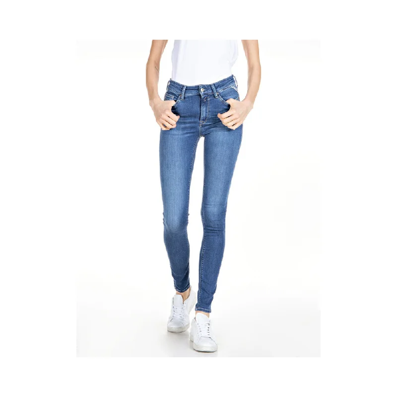 Replay Hyperflex Jean Denim Casual Bootcut Ripped Jeans