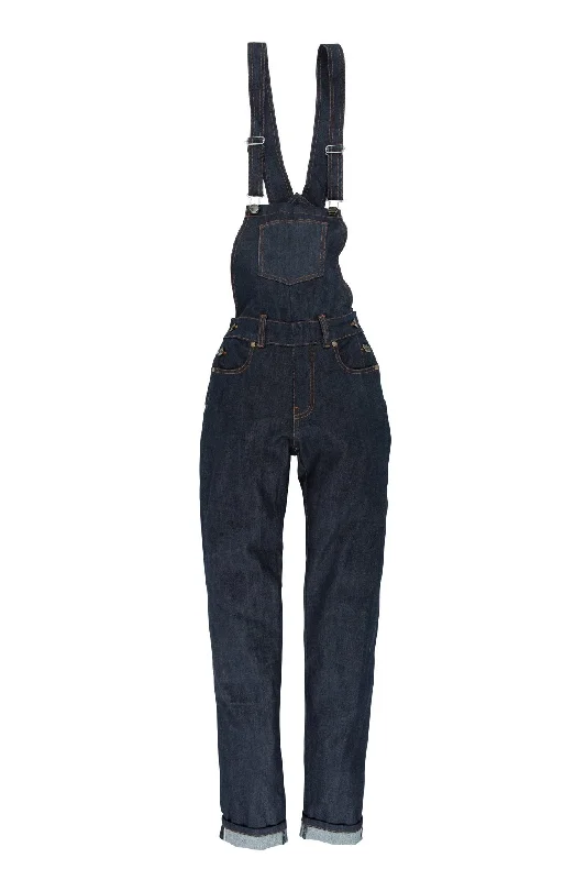 Resurgence Gear® Ladies Dungarees Raw Selvedge Protective Motorcycle Regular Cut Jean Classic Blue Denim Jeans
