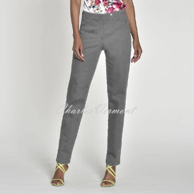 Robell Bella Jean 51580-5448-95 (Grey) - SHORTER LENGTH 29'' Fashionable Vintage Wash Jeans Robell Bella Jean 51580-5448-95 (Grey) - SHORTER LENGTH 29'' Fashionable Vintage Wash Jeans