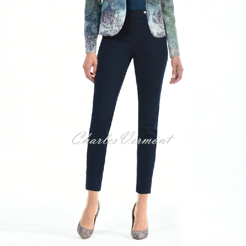 Robell Rose 09 - 7/8 Cropped Jean 52561-5448-69 (Navy Denim) Stylish High-Waist Jeans Robell Rose 09 - 7/8 Cropped Jean 52561-5448-69 (Navy Denim) Stylish High-Waist Jeans