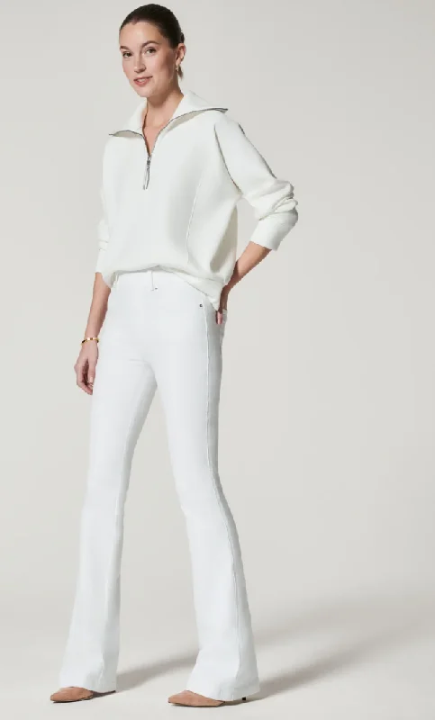Spanx Flare Jean White Comfortable Boyfriend Jeans