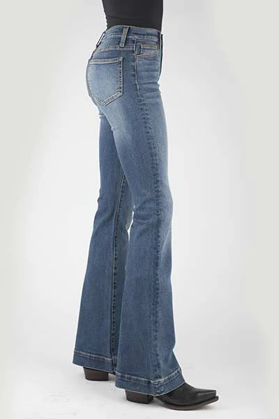 Stetson Women's Plain Back Pocket Jean Elegant Bootcut Fit Jeans