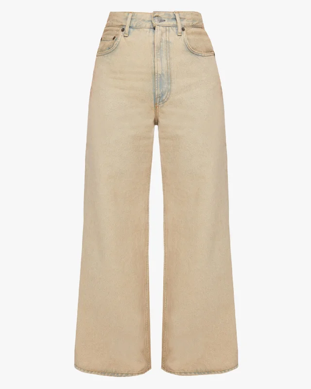 2022 Indigo Sand Jean Fashionable Raw Hemmed Jeans