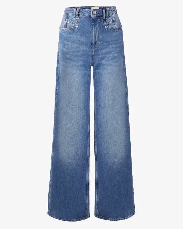 Lemony Jean Fashionable Button-Front Jeans