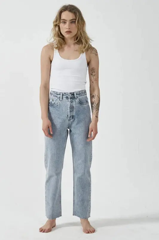 Thrills paige jean- garage blue Trendy Flared Leg Jeans