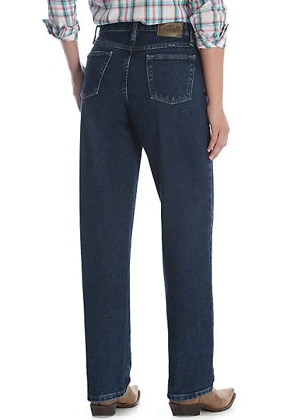 Ladies Wrangler Blues Relaxed Fit Jean Fashionable Slouchy Fit Jeans